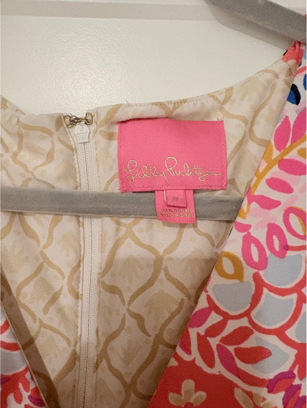 Lilly Pulitzer Minka Maxi Dress Sz 8 Coral Spritz Beach Bungalow Twist Front - Picture 3 of 8